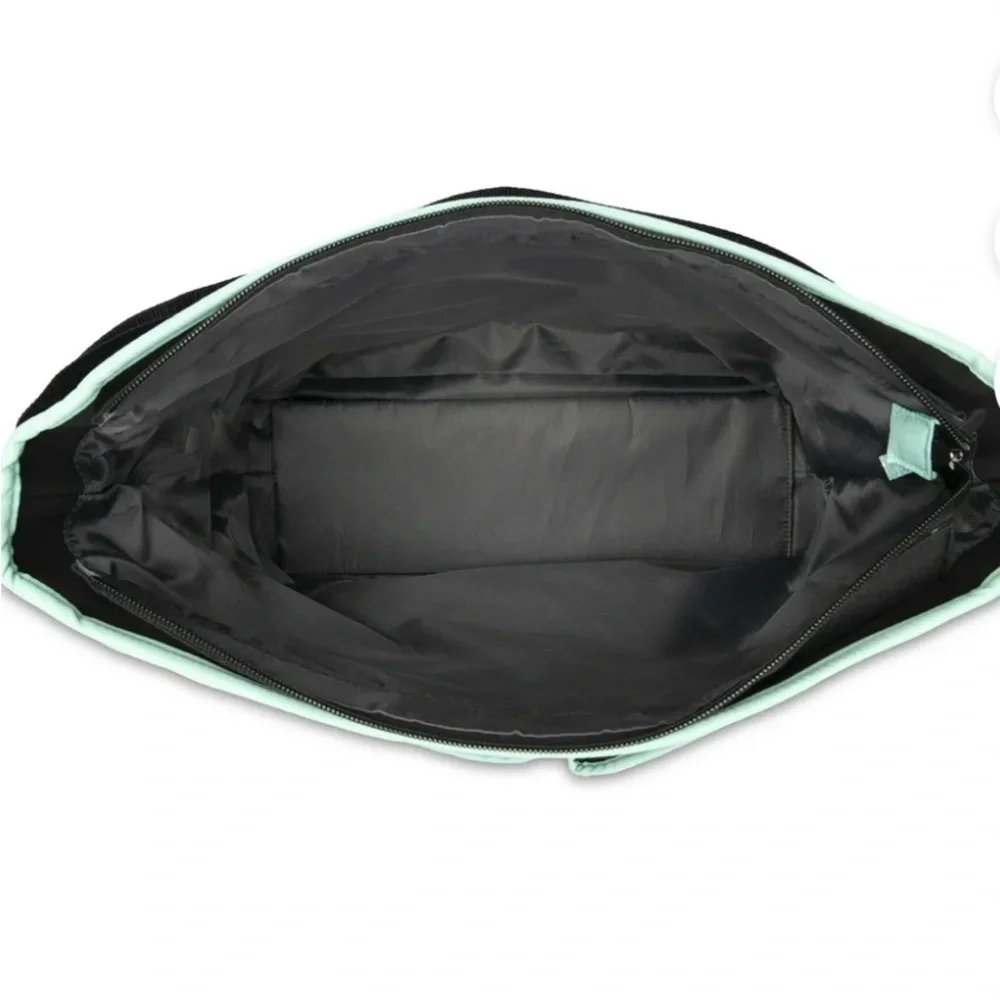Baby Boom Black and Mint Spacious Baby Bag